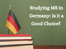 Studying MS in Germany