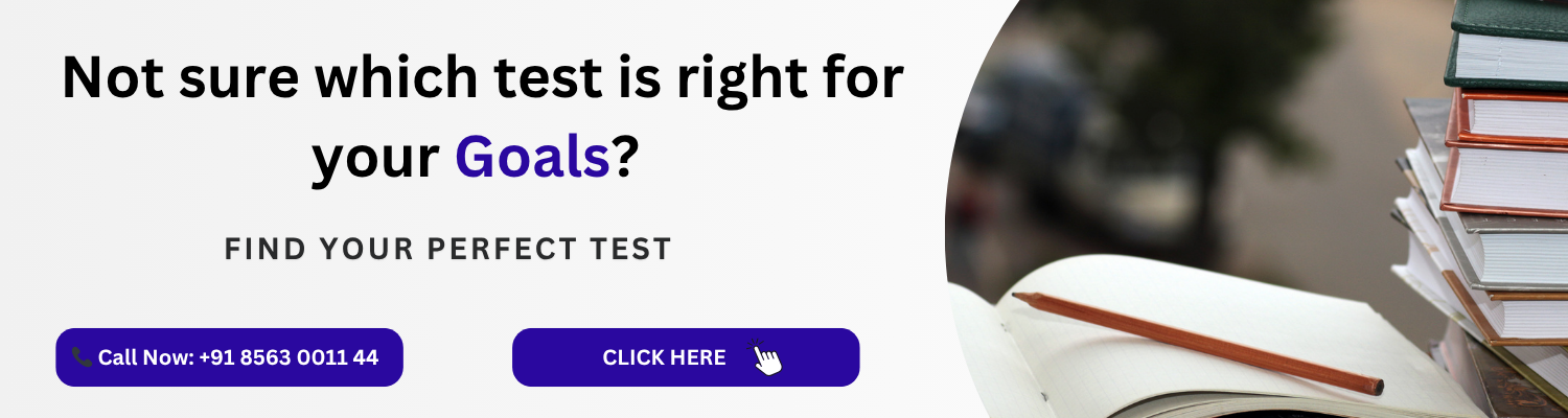 Not sure which test is right for your Goals? 