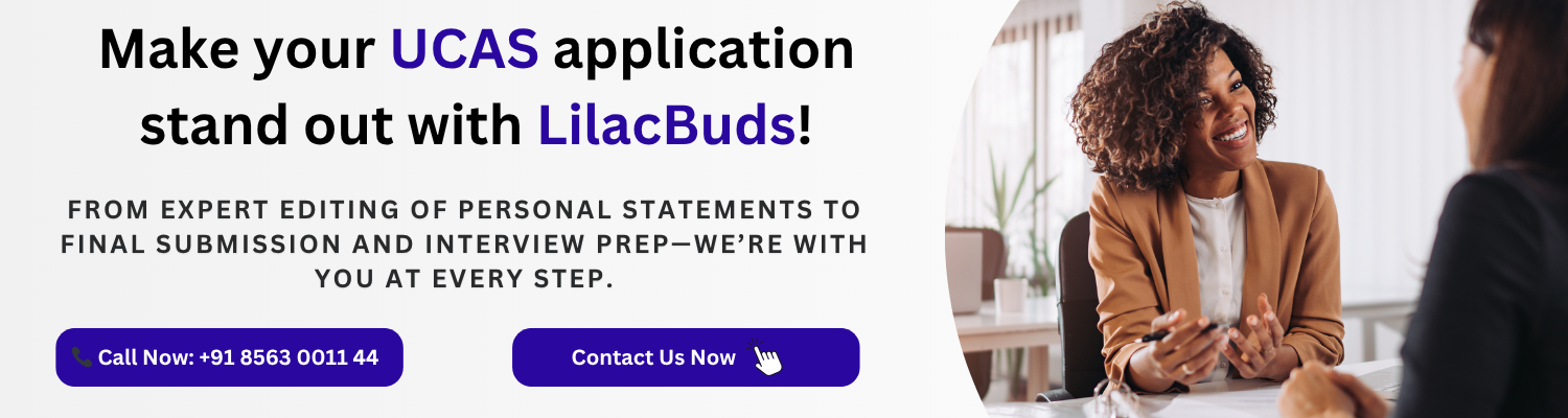Make your UCAS application stand out with LilacBuds!
