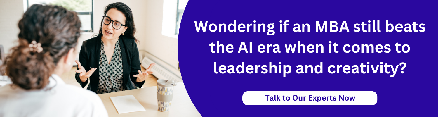 Wondering if an MBA still beats the AI era when it comes to leadership and creativity?