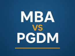 MBA vs PGDM