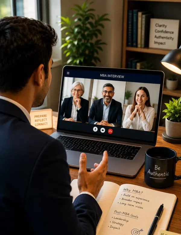 Realistic MBA interview coaching designed to improve confidence, communication and Adcom performance